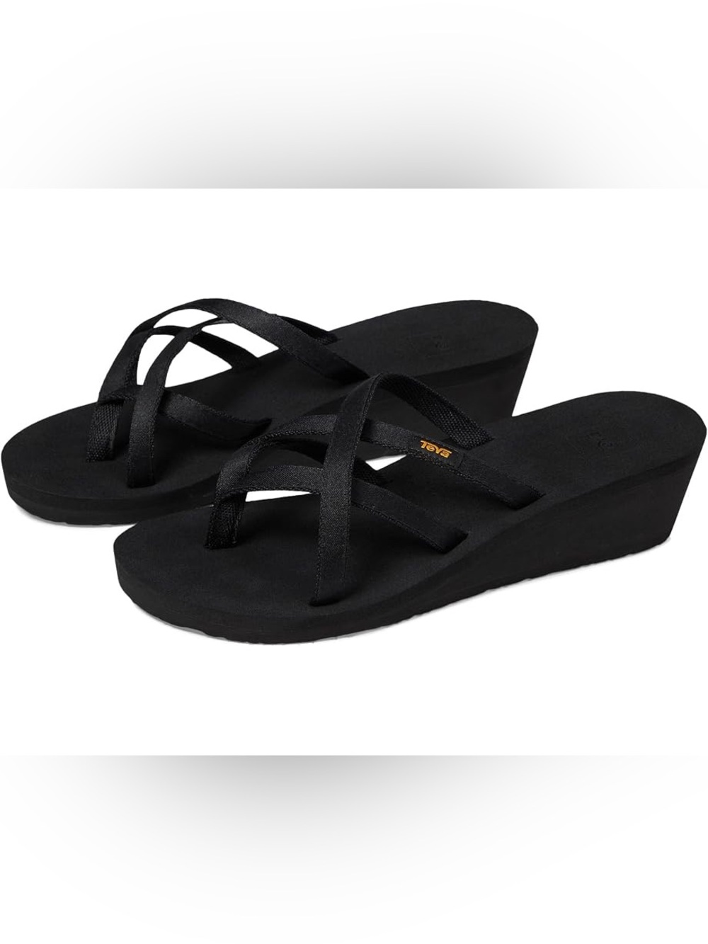 Teva Women's Mush Mandalyn Wedge Ola 2 Sandals/Shoes Size 8 Black